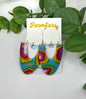 Rainbow Geode Dangles